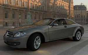 mercedes benz cl 500 3d model