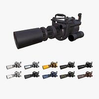 10 Anti-Drone Mini Gun F Collection - SciFi Jamming Weaponry