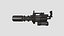 10 Anti-Drone Mini Gun F Collection - SciFi Jamming Weaponry