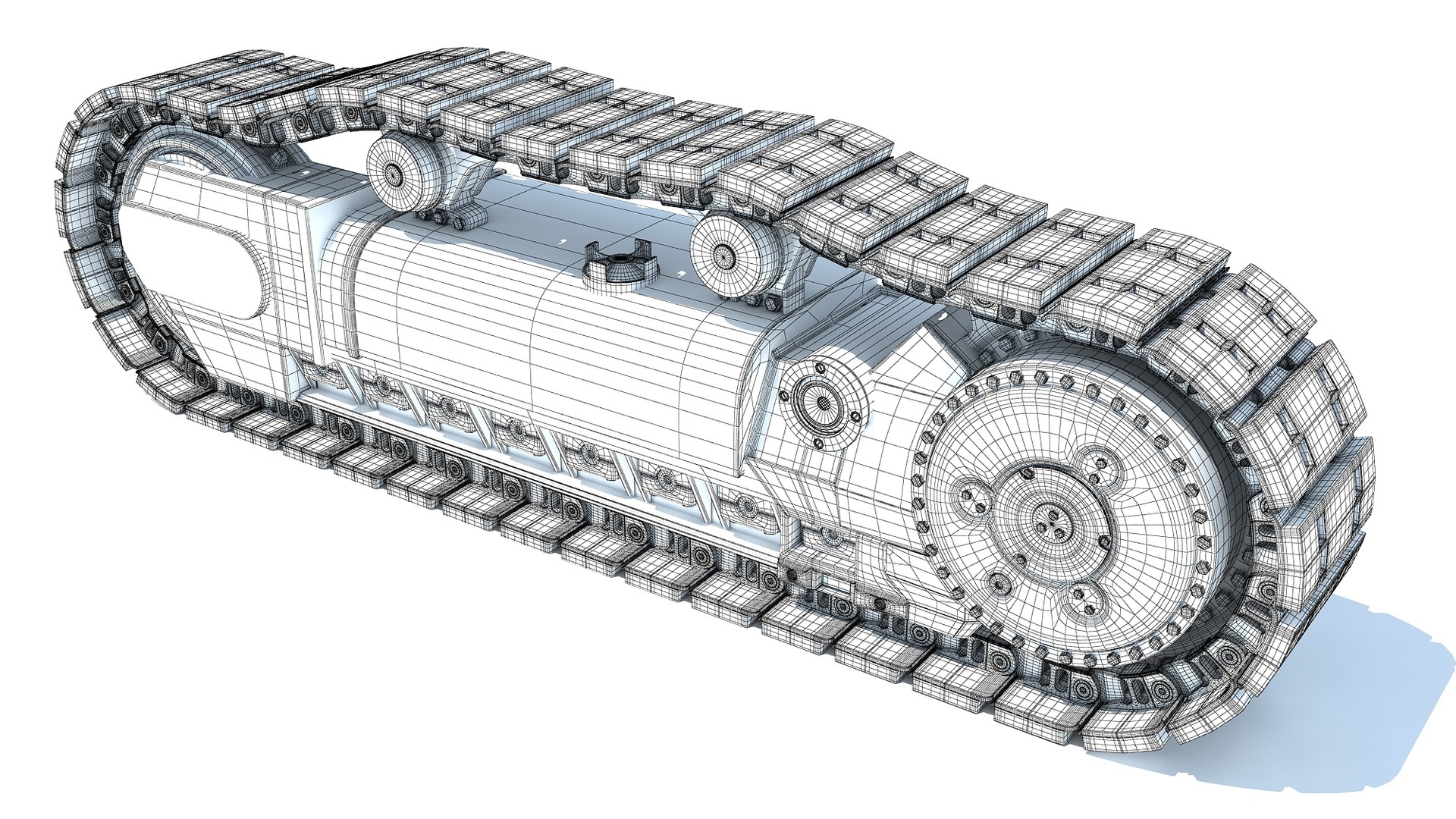 Excavator Track 3D Model - TurboSquid 1591281