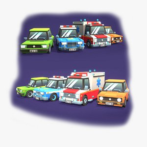 Toon Car 3D model