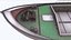 Small River Barge Boat Low-poly PBR