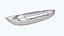Small River Barge Boat Low-poly PBR