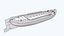 Small River Barge Boat Low-poly PBR