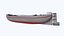 Small River Barge Boat Low-poly PBR