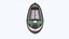 Small River Barge Boat Low-poly PBR