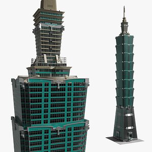 3D model Modern High-Rise Office Structure