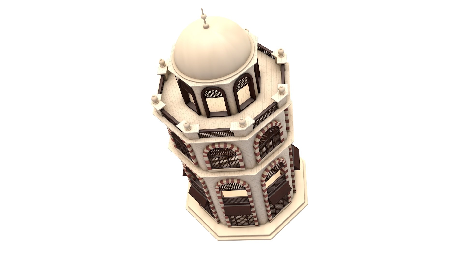 Islamic Arab Building 3D Model - TurboSquid 2384285