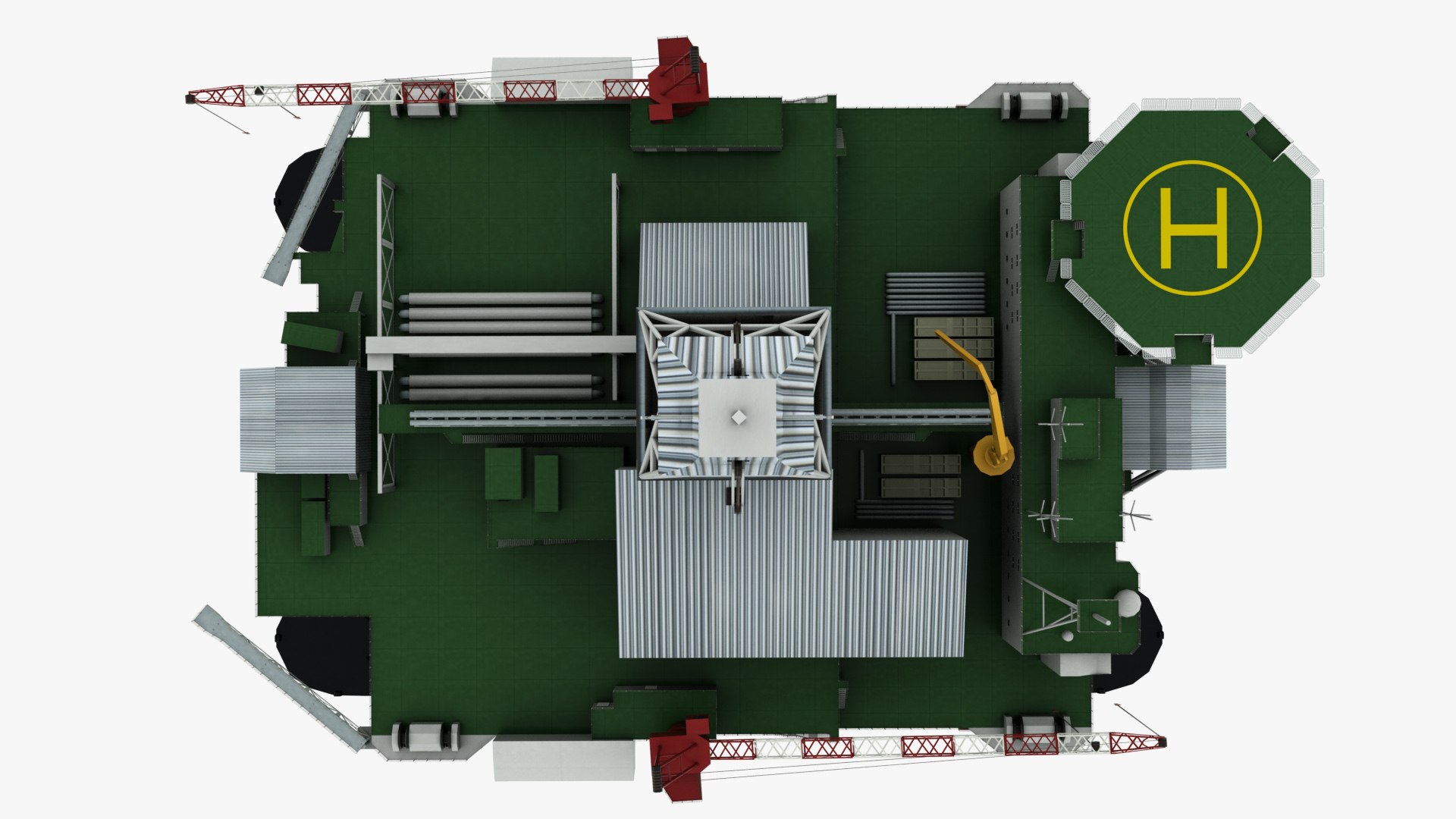 3D Floating Drilling Rig Model - TurboSquid 1455872