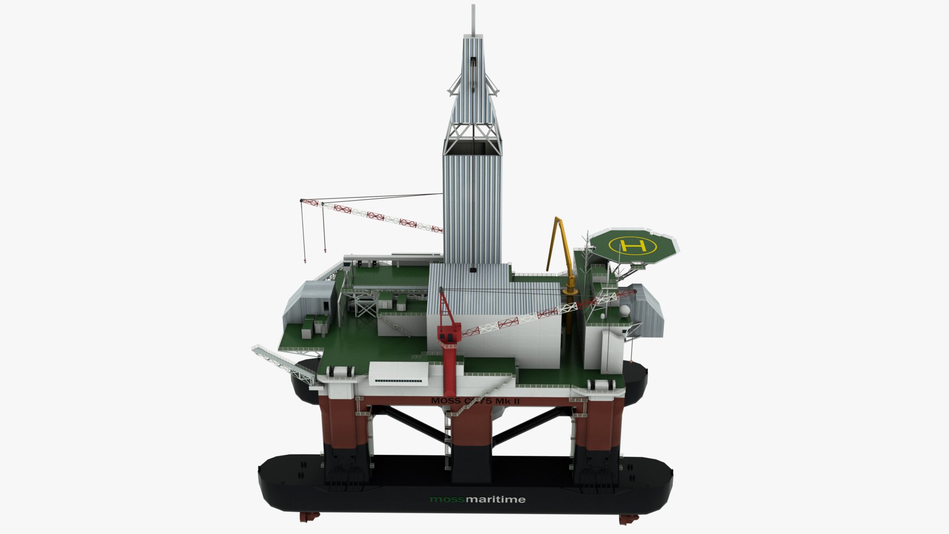 3D Floating Drilling Rig Model - TurboSquid 1455872