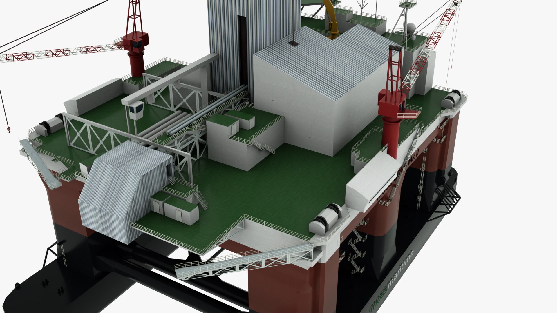 3D Floating Drilling Rig Model - TurboSquid 1455872
