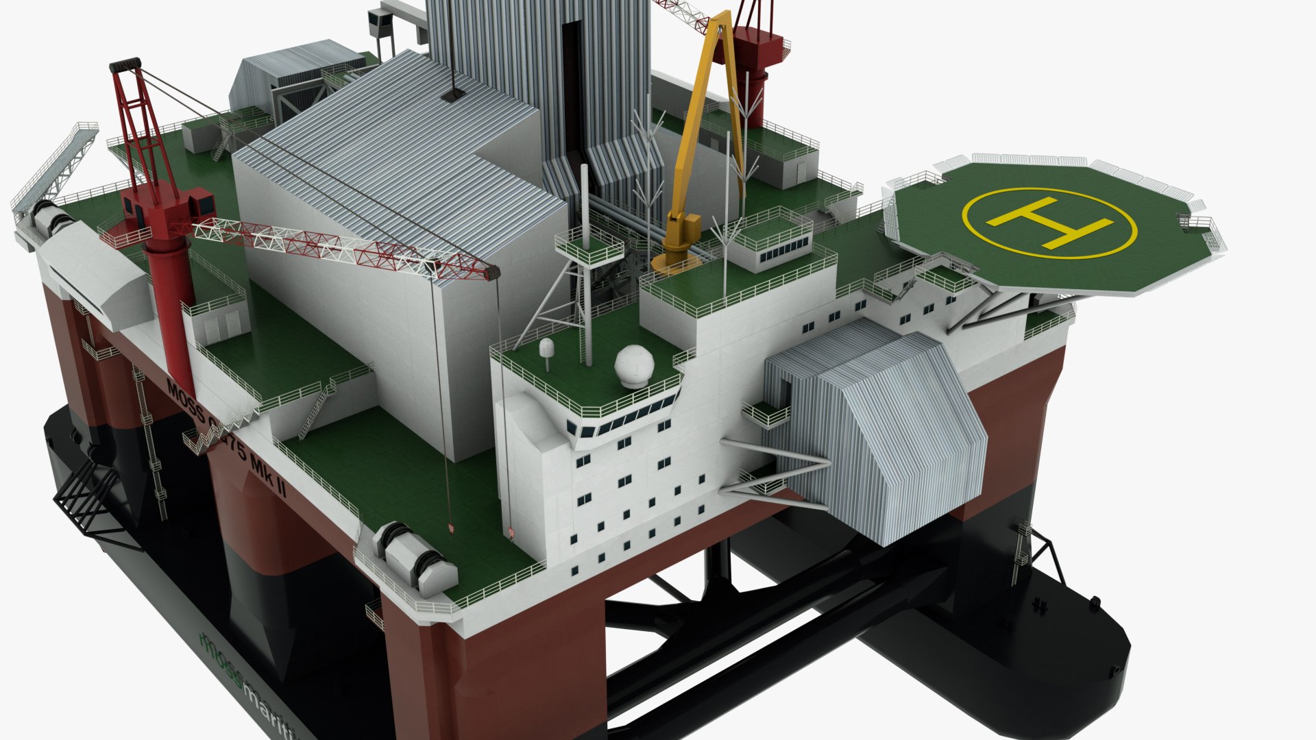 3D Floating Drilling Rig Model - TurboSquid 1455872