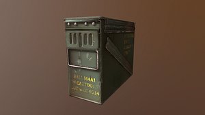 3d model ammo box