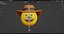 Emoticon de vaquero Emoji o Smiley