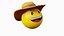Emoticon de vaquero Emoji o Smiley
