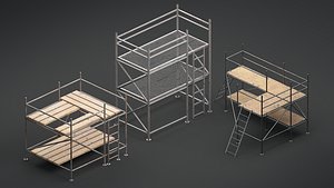 3D Construction Scaffolding model