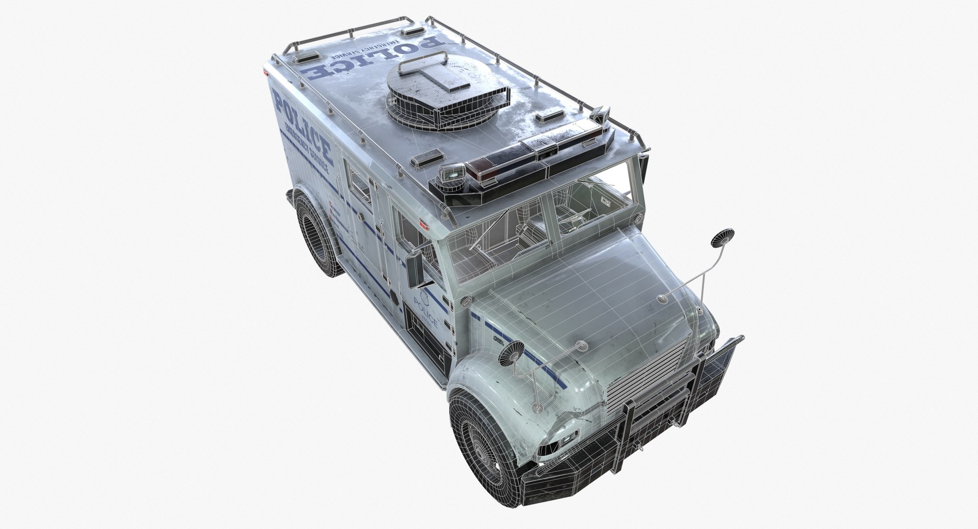 ready swat truck 3d 3ds