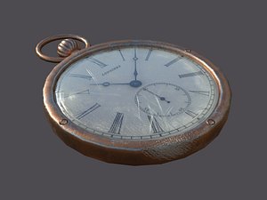 old clock 3d obj
