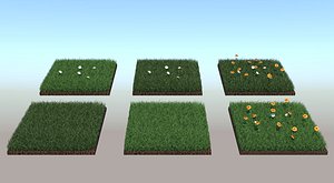 3D realistic grass