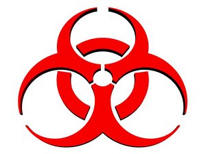 symbol biohazard 3d model