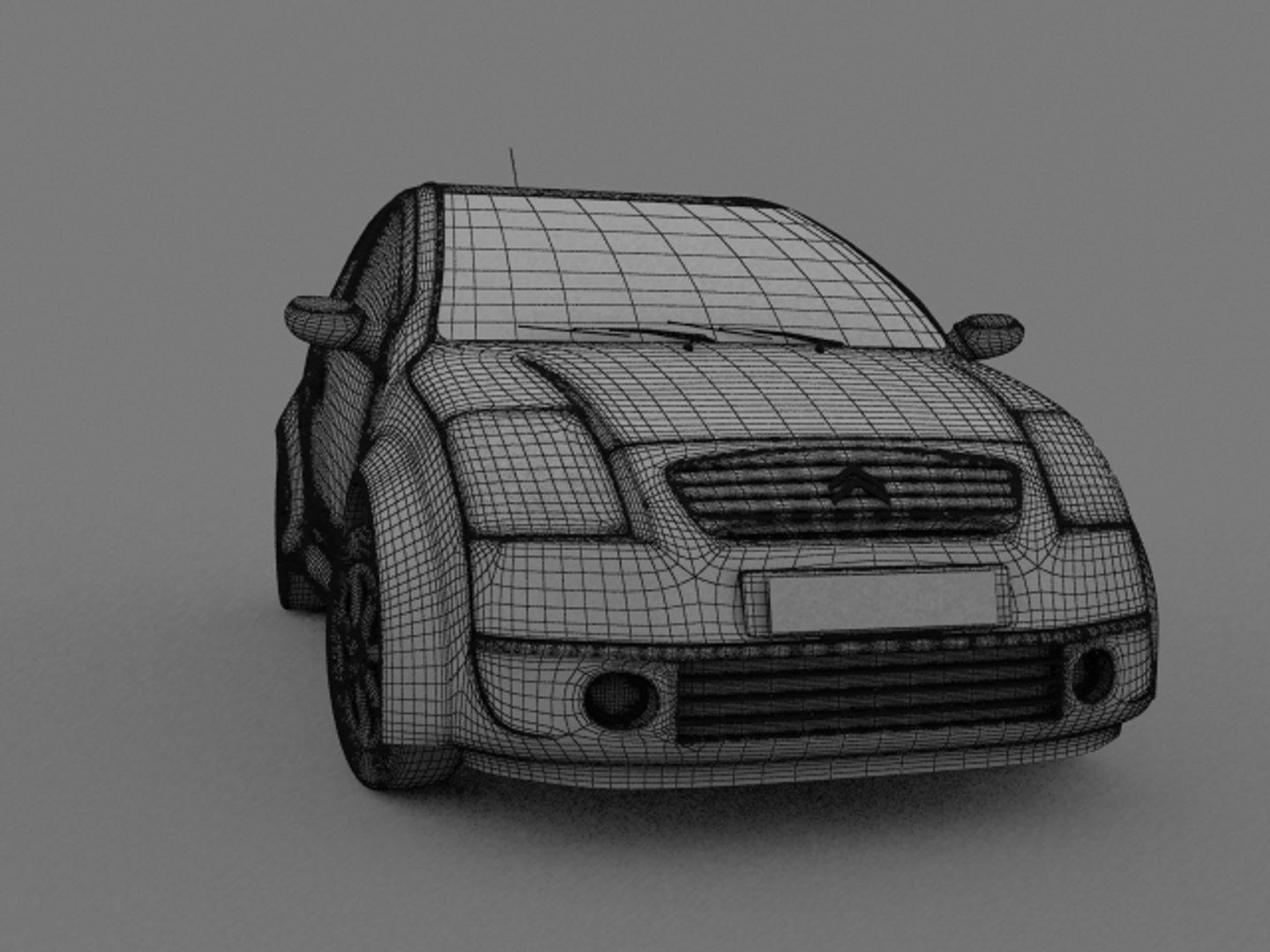 3d Model Citroen C2