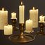 3D candles pack ready pbr