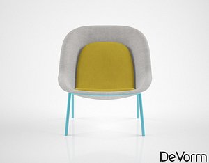 3D devoorm nook lounge chair model