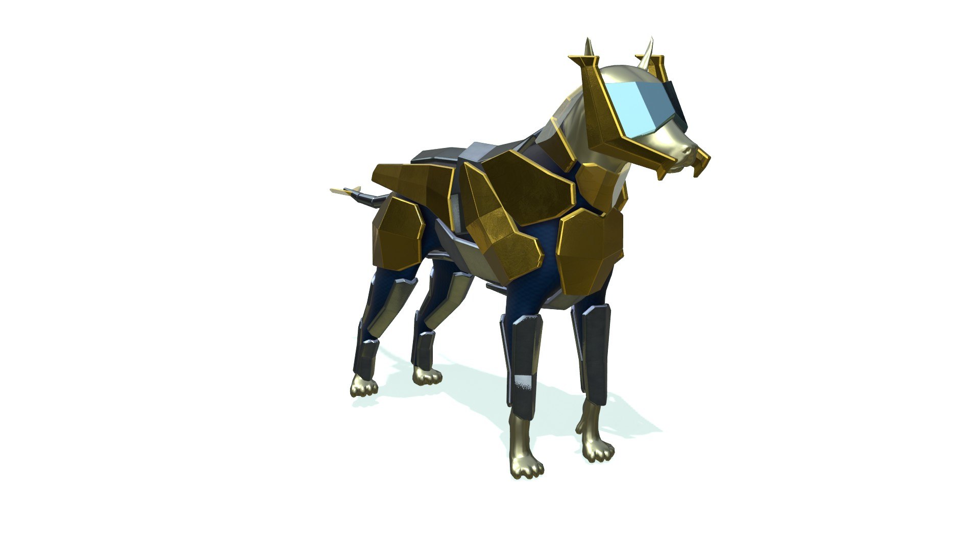 3D Dog Light Armor model - TurboSquid 2153005