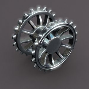 Mechanical gears 3d model stock illustration. Illustration of wheel -  109174635