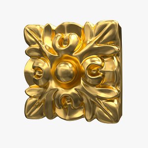 Plaster Decorative Bow DS290 model