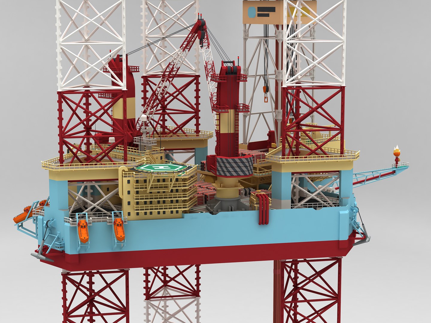 Low Poly Jack Up Drilling Rig M 3D Model - TurboSquid 1921862