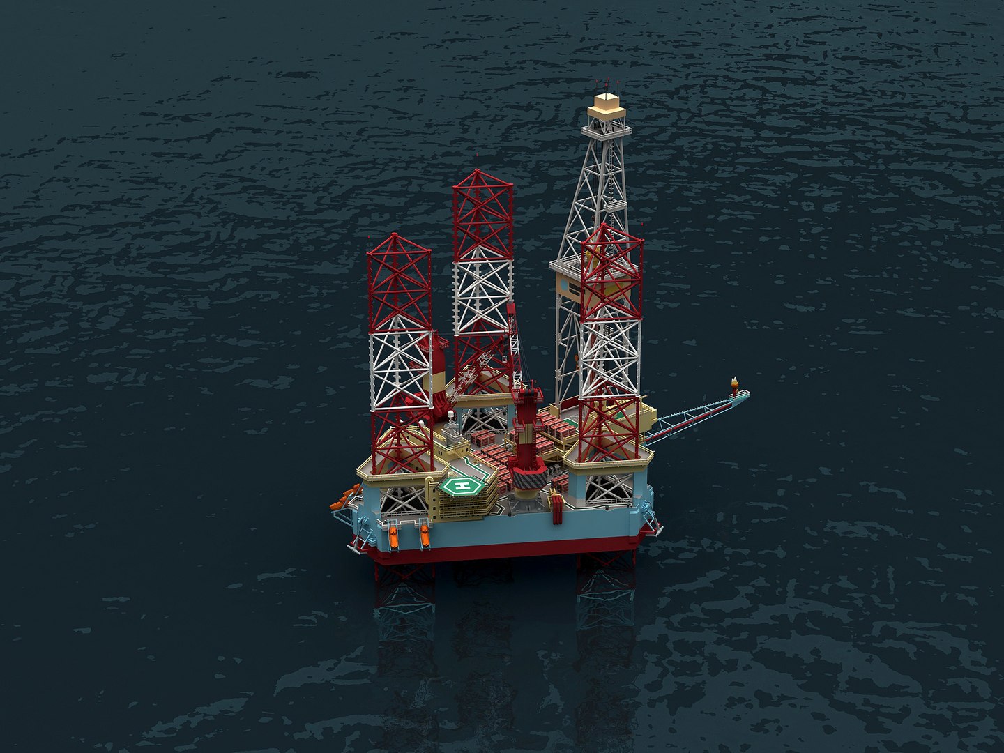 Low Poly Jack Up Drilling Rig M 3D Model - TurboSquid 1921862
