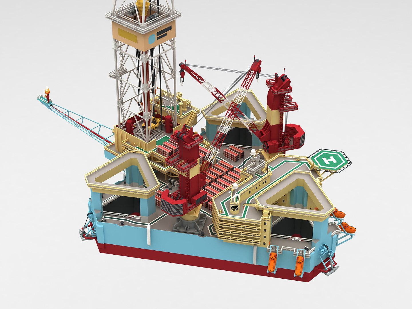 Low Poly Jack Up Drilling Rig M 3D Model - TurboSquid 1921862