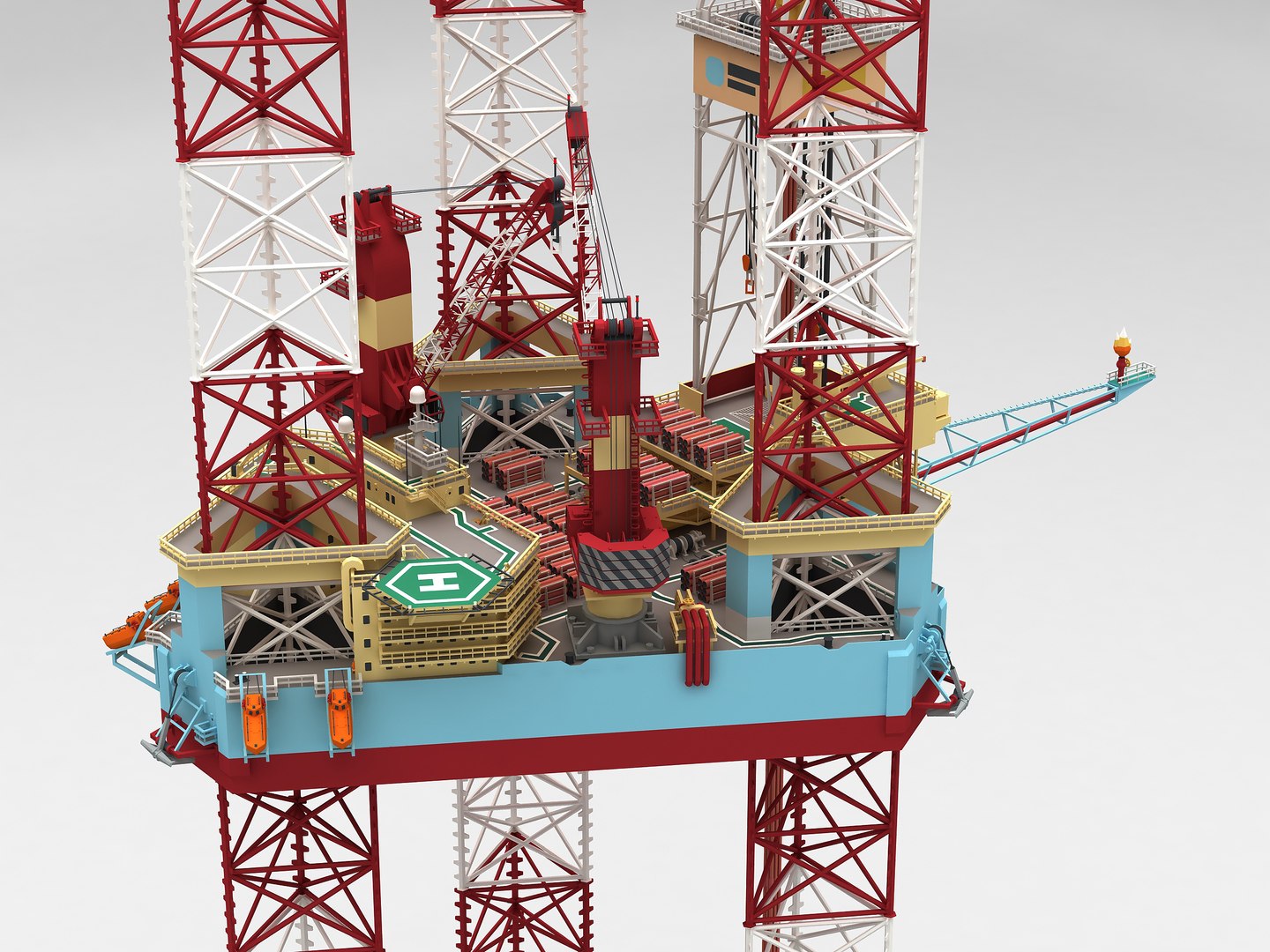 Low Poly Jack Up Drilling Rig M 3D Model - TurboSquid 1921862
