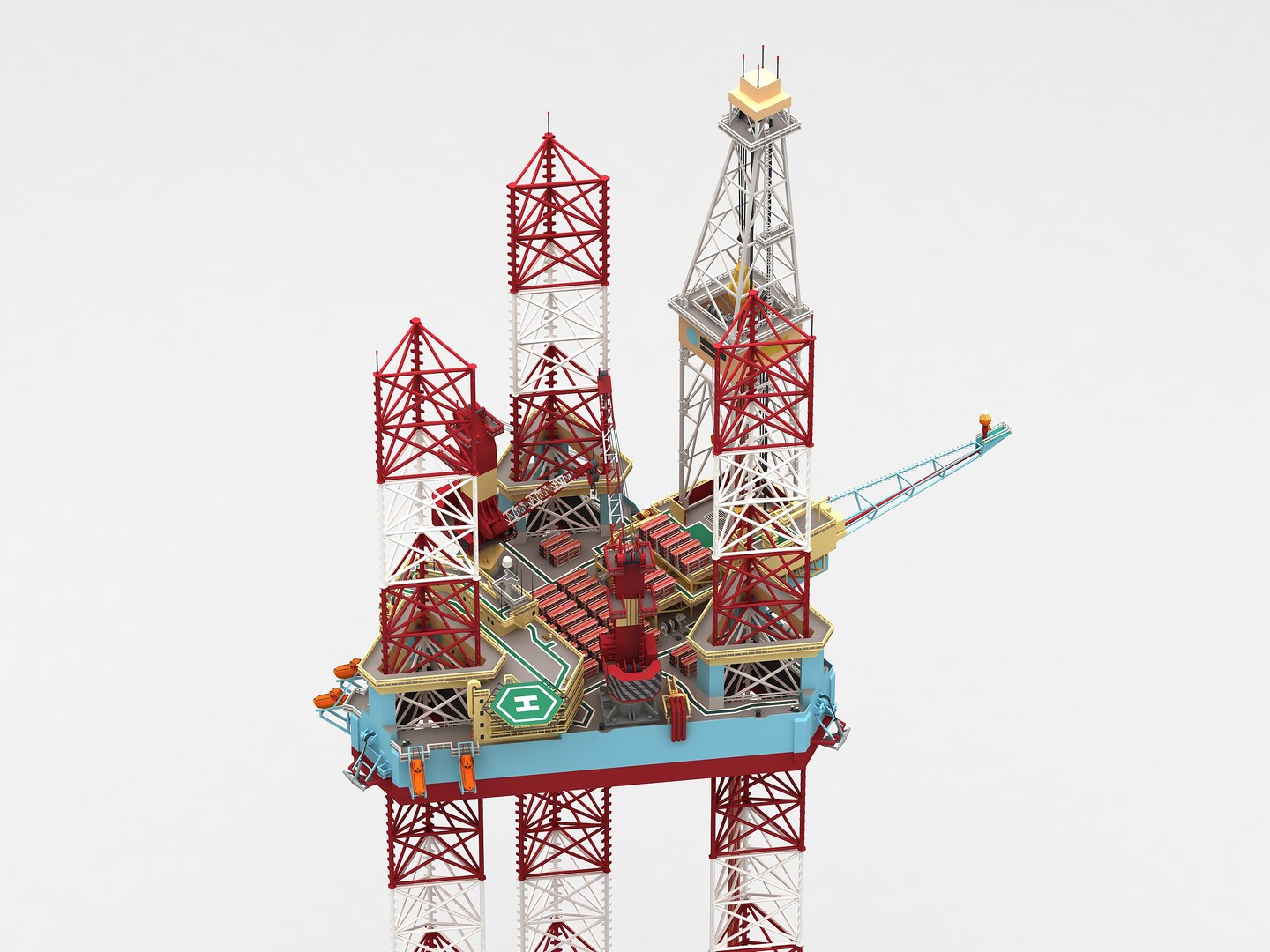 Low Poly Jack Up Drilling Rig M 3D Model - TurboSquid 1921862