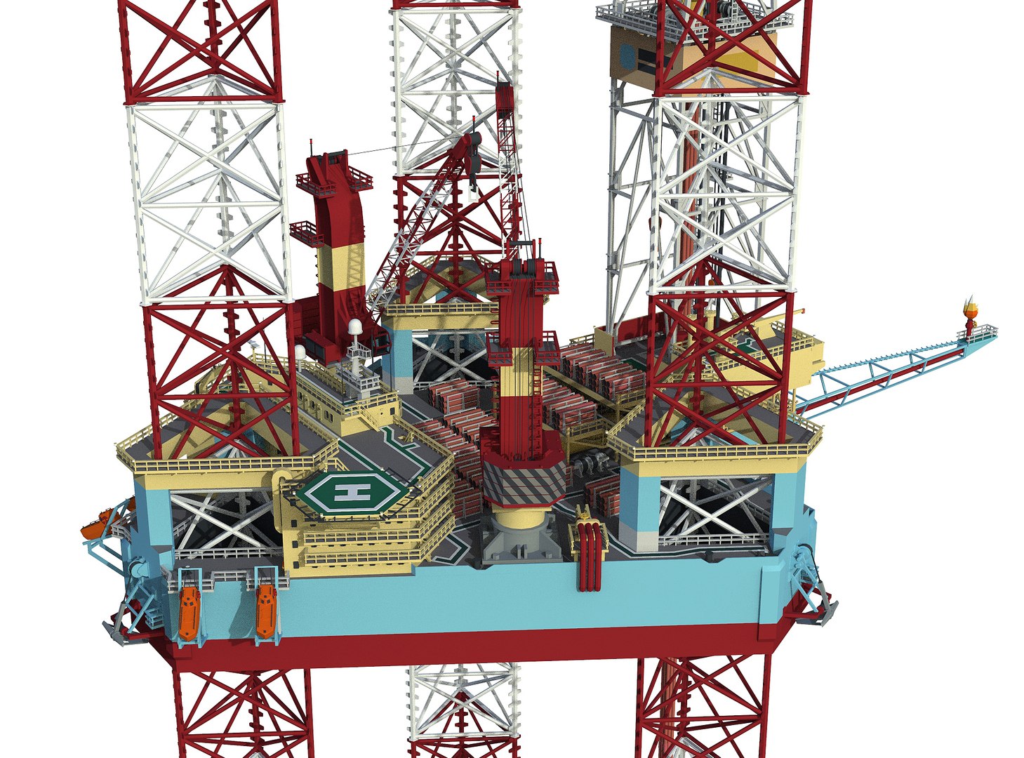 Low Poly Jack Up Drilling Rig M 3D Model - TurboSquid 1921862