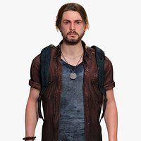 Realistic Man In Adventure Outfit Low-poly