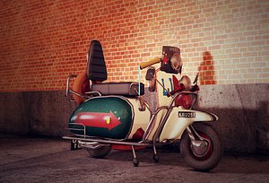 1970s Mod Scooter
