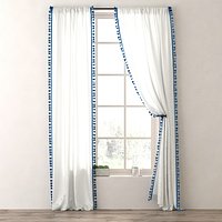 TASSEL-TRIMMED VOILE DRAPERY PANEL