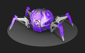 Robot Insect with claws 3D model