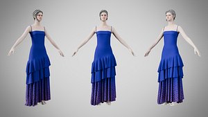 Dress 39 Digital Navy