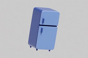 3D Refrigerator Cartoon model