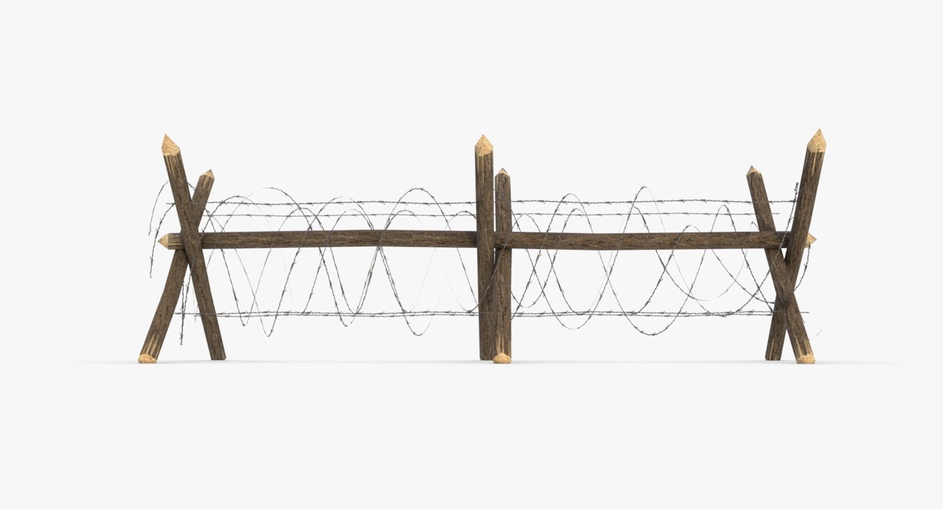 ww1 barbed wire fence