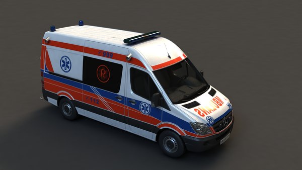 3D model Vans-Ambulance - TurboSquid 2020471