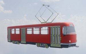 TRAM EASTERN EUROPE TRANSPORT model