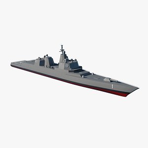 Trump Class Battleship USS Defiant 3D