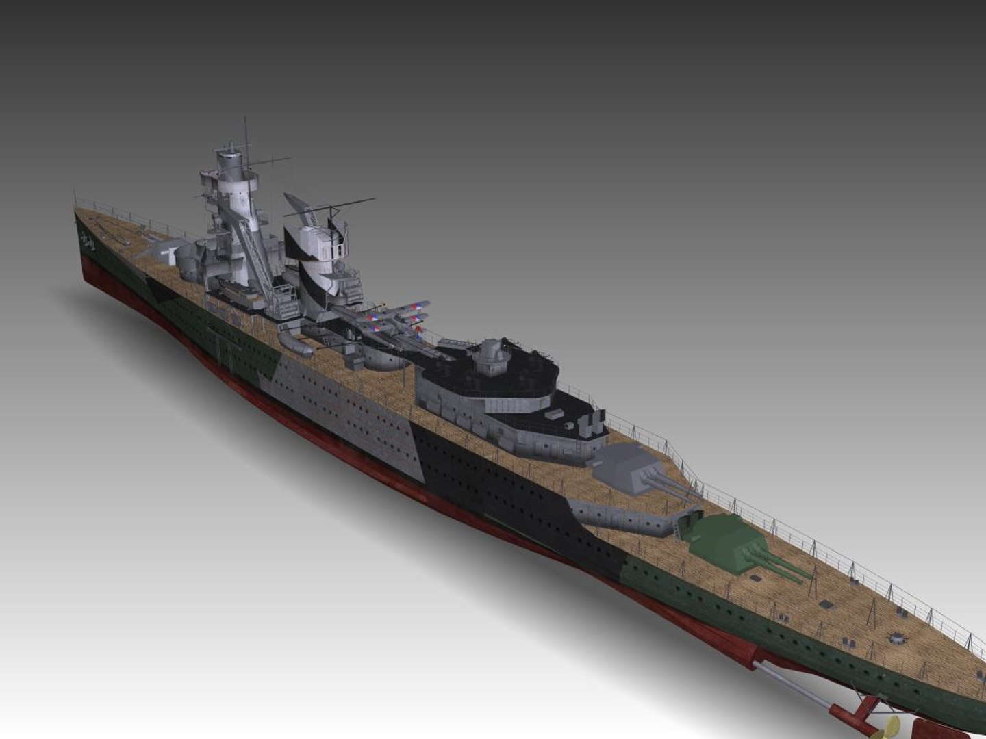 3dsmax Ruyter Class Cruiser