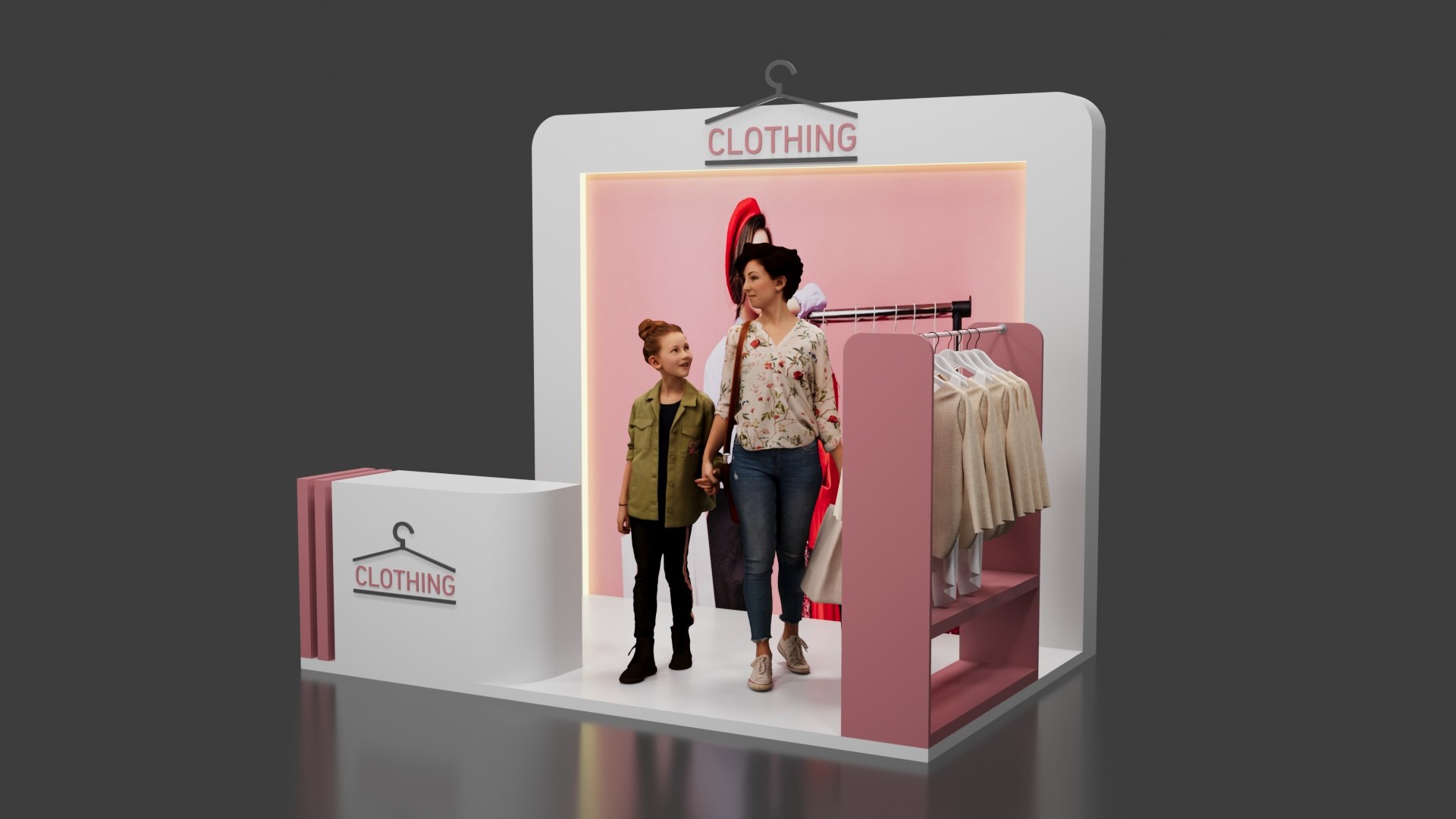 Clothing-show Booth Model - TurboSquid 2282958