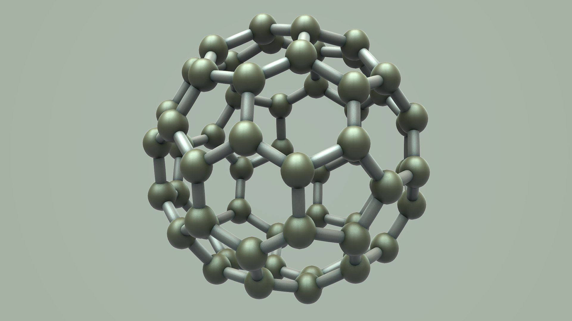 3D Model Carbon Structure Fullerene - TurboSquid 1502894