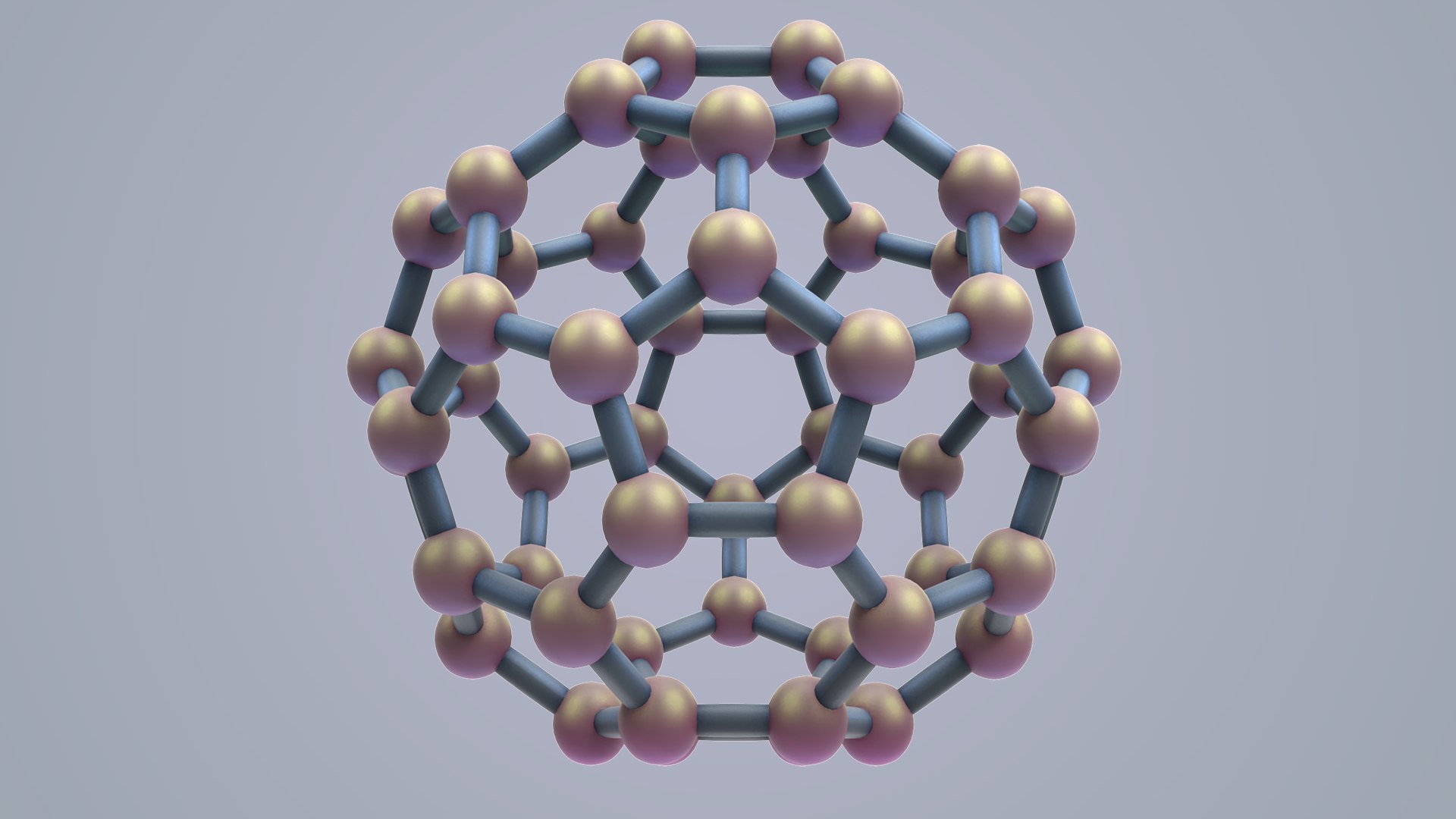 3D model carbon structure fullerene - TurboSquid 1502894